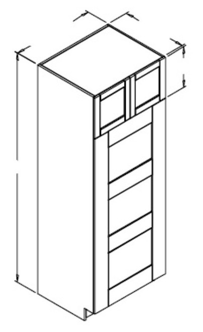 Styl Cabinets Lacquer Kitchen Cabinet - OCTS33X90-ASPEN