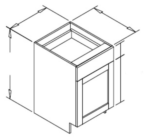 Styl Cabinets Lacquer Bath Cabinet - VD12-ASPEN