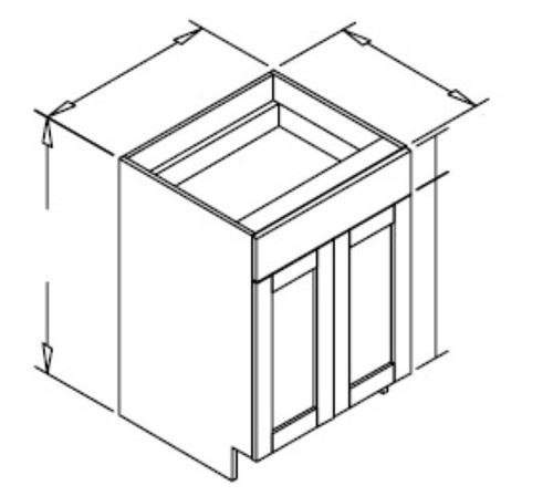 Styl Cabinets Lacquer Bath Cabinet - VHD24-ASPEN