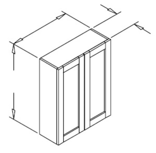 Styl Cabinets Lacquer Bath Cabinet - MED24X30-ASPEN