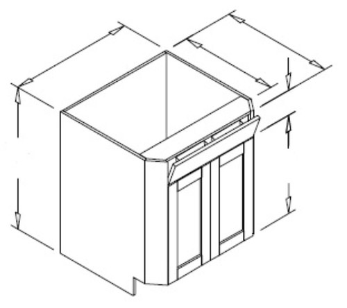 Styl Cabinets Lacquer Kitchen Cabinet - BDATO42-ASPEN