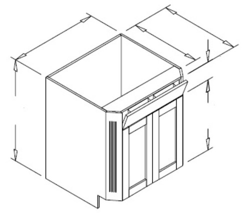 Styl Cabinets Lacquer Kitchen Cabinet - BDATOF39-ASPEN