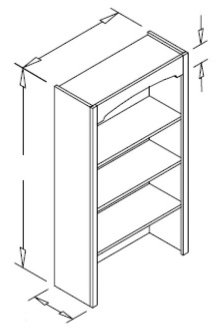 Styl Cabinets Lacquer Kitchen Cabinet - BKC33X54-ASPEN