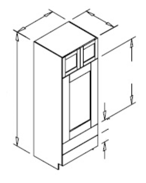 Styl Cabinets Lacquer Kitchen Cabinet - O2DC24X84-OMNI