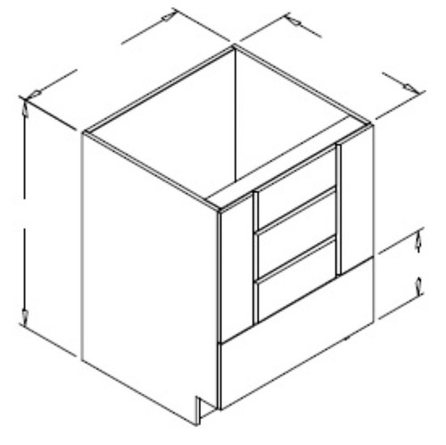 Styl Cabinets Lacquer Kitchen Cabinet - BMWCO27-OMNI