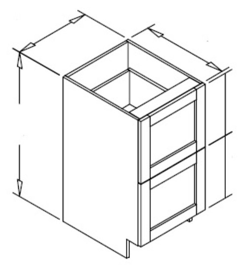 Styl Cabinets Lacquer Bath Cabinet - FDVH18R-OMNI