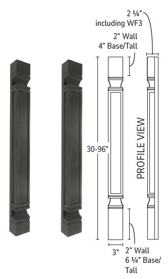 Forevermark Townsquare Grey Kitchen Cabinet - POLE75-W336-TS