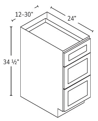 Forevermark Midtown Grey Kitchen Cabinet - DB24-TG