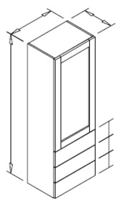 Styl Cabinets Lacquer Kitchen Cabinet - CW15X54-FUTURA