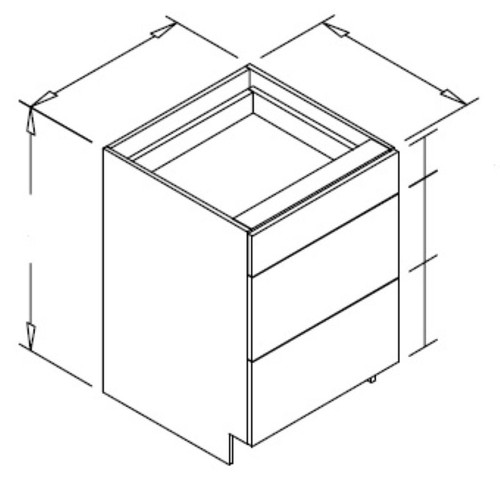 Styl Cabinets Lacquer Kitchen Cabinet - D3B18-FUTURA
