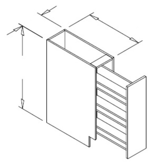 Styl Cabinets Lacquer Kitchen Cabinet - BSR9-FUTURA