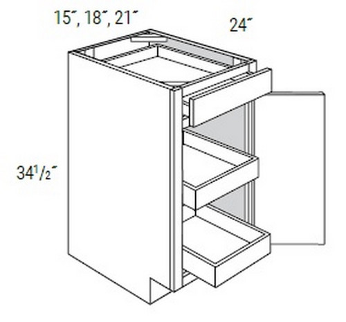 JSI Cabinetry Amesbury Mist Slab Kitchen Cabinet B18RT-AM