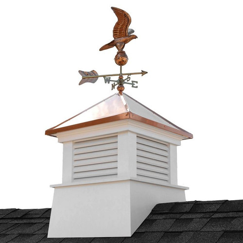 Good Directions 30" Square Manchester Vinyl Cupola with Eagle Weathervane 2130MV-8815P