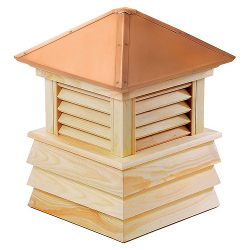Good Directions Dover Wood Shiplap Cupola with Copper Roof 18" x 25" 2118D
