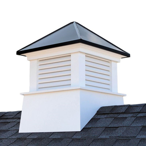 Good Directions Manchester Vinyl Cupola with Black Aluminum Roof 22" x 27" 2122MVBLK