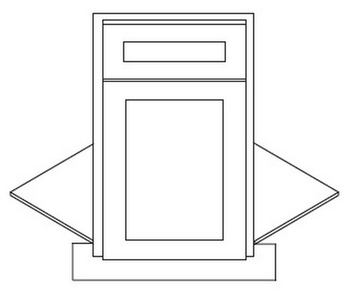 Forevermark Gramercy White Kitchen Cabinet - BDCF36K-FL-GW