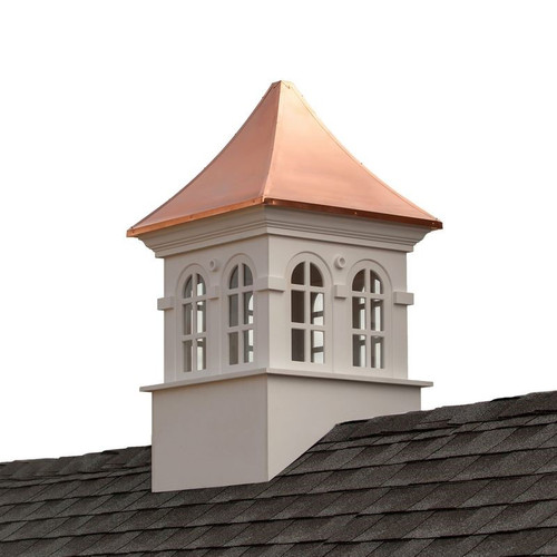 Good Directions Smithsonian Stafford Vinyl Cupola with Copper Roof 30" x 51" PS30DW