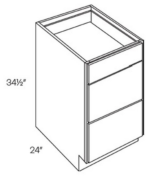 CNC Cabinetry Country Oak Honey Kitchen Cabinet - DB24