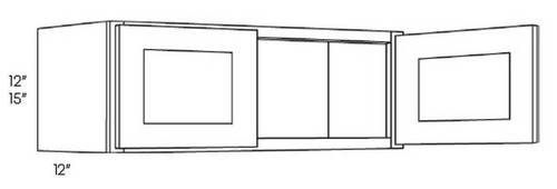 CNC Cabinetry Luxor White Kitchen Cabinet - W3012
