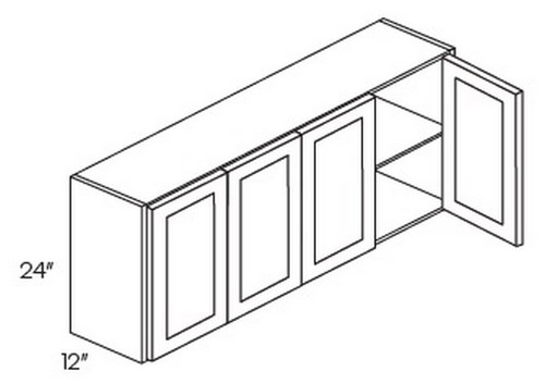 CNC Cabinetry Luxor White Kitchen Cabinet - W4824