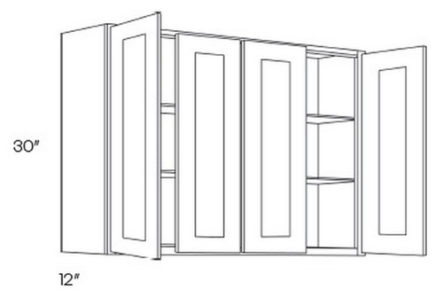 CNC Cabinetry Luxor White Kitchen Cabinet - W4830