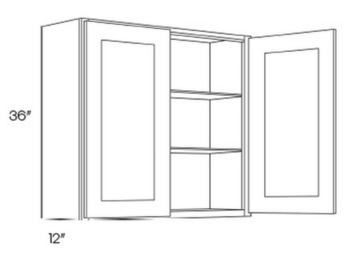 CNC Cabinetry Luxor White Kitchen Cabinet - W2736