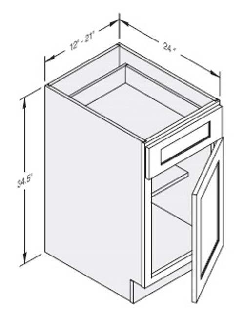 Cab-Tec Shaker Grey Kitchen Cabinet - SG-B12