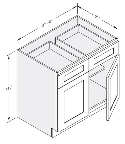 Cab-Tec Shaker Grey Kitchen Cabinet - SG-B33