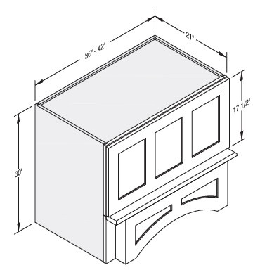 Cab-Tec Shaker Grey Kitchen Cabinet - SG-RHA423021