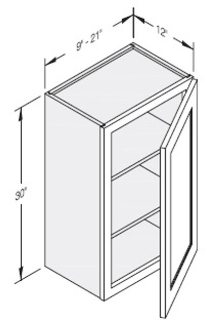 Cab-Tec Shaker Grey Kitchen Cabinet - SG-W0930