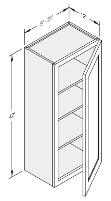 Cab-Tec Shaker Grey Kitchen Cabinet - SG-W0942