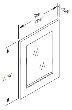 Cab-Tec Shaker Grey Kitchen Cabinet - SG-W1812GD