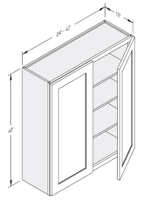 Cab-Tec Shaker Grey Kitchen Cabinet - SG-W2442