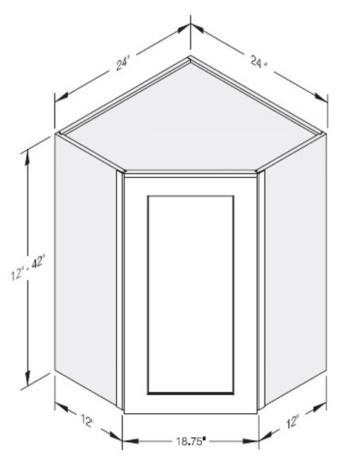 Cab-Tec Shaker Grey Kitchen Cabinet - SG-WDC2430