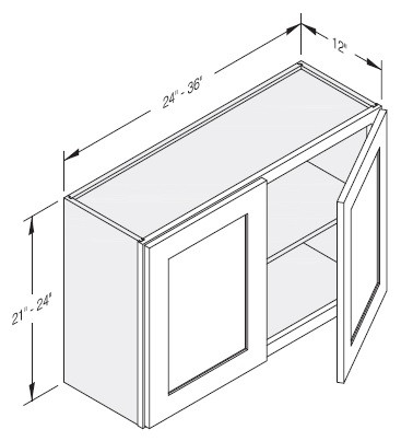 Cab-Tec Shaker Caramel Kitchen Cabinet - SC-W3024