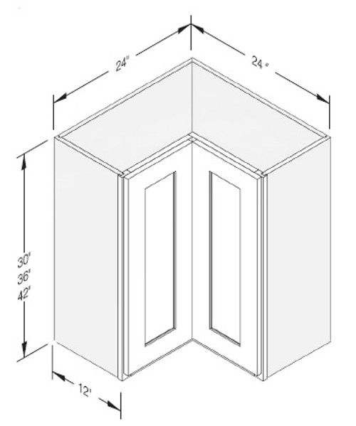 Cab-Tec Shaker Caramel Kitchen Cabinet - SC-WLS2442