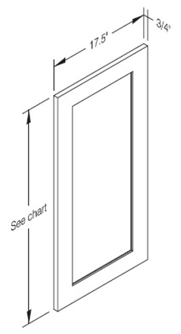 Cab-Tec Shaker Caramel Kitchen Cabinet - SC-WP1884TDD