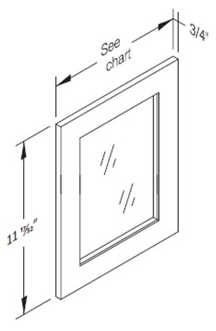 Cab-Tec Shaker Caramel Kitchen Cabinet - SC-W2712GD