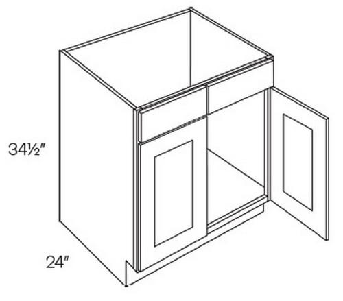 CNC Cabinetry Luxor White Kitchen Cabinet - SB36