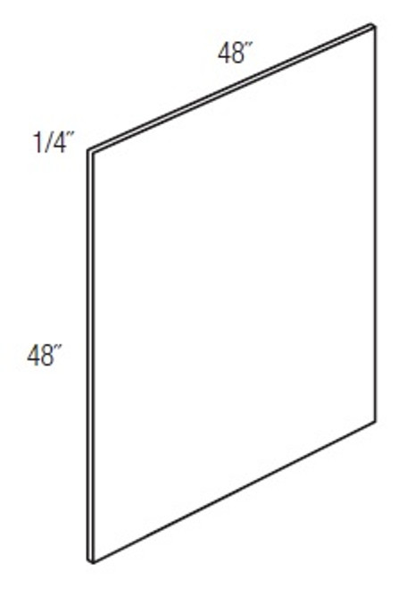 JSI Cabinetry Dover Charcoal Kitchen Cabinet - PNL1/4x4x4-KD-CC