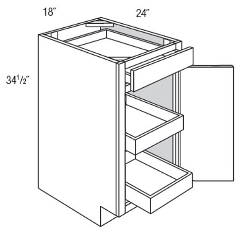 JSI Cabinetry Dover Sage Kitchen Cabinet - B18RT-KD-SA