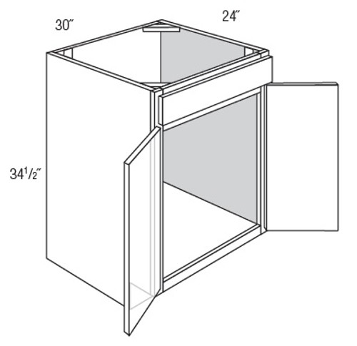 JSI Cabinetry Dover Greige Kitchen Cabinet - SB30B-KD-GG