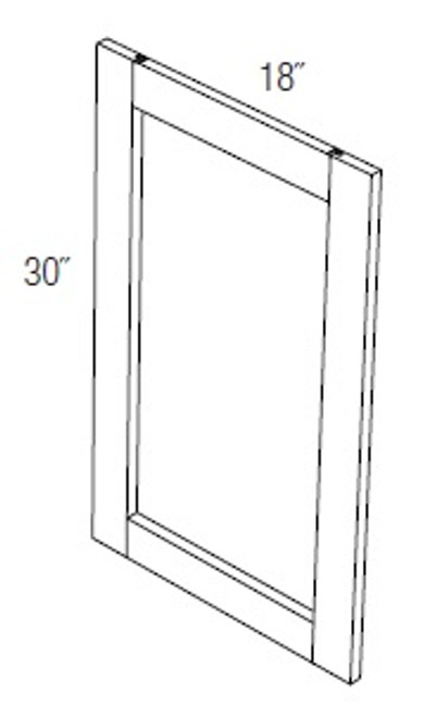 JSI Cabinetry Dover Greige Kitchen Cabinet - BDP2430B-KD-GG