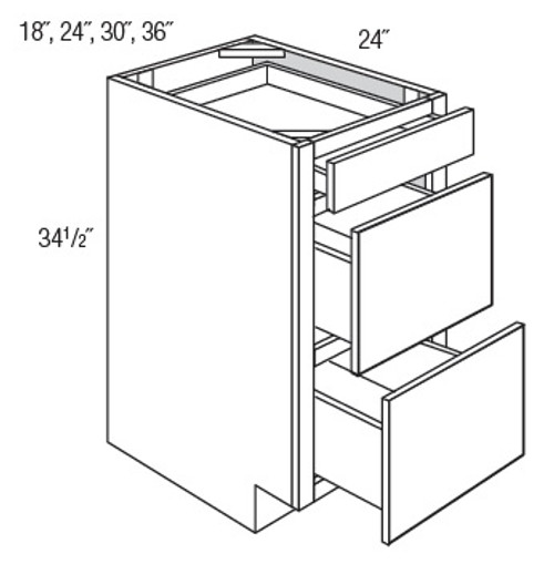 JSI Cabinetry Dover Light Gray Kitchen Cabinet - DB18-KD-LG