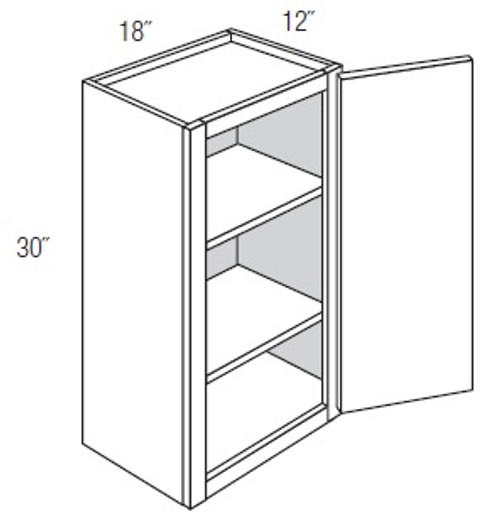 JSI Cabinetry Dover Light Gray Kitchen Cabinet - W1830-KD-LG