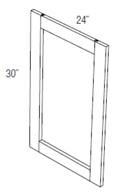 JSI Cabinetry Dover Light Gray Kitchen Cabinet - BDEC-KD-LG