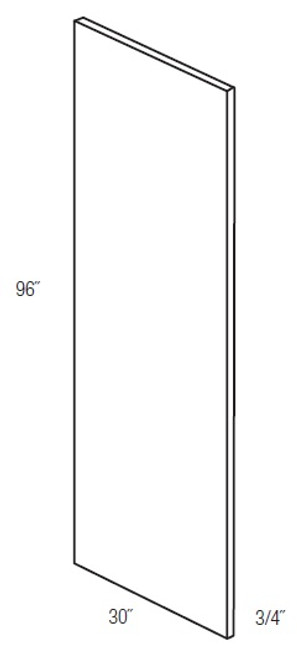 JSI Cabinetry Dover White Kitchen Cabinet - REF3096-KD-WD