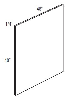 JSI Cabinetry Essex Light Gray Kitchen Cabinet - PNL1/4x4x4-KE-LG
