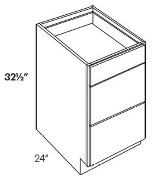 CNC Cabinetry Luxor White Kitchen Cabinet - VDB15-HA