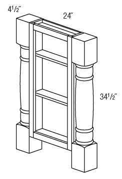 JSI Cabinetry Trenton Recessed Kitchen Cabinet - EC3-24-KTM-IT